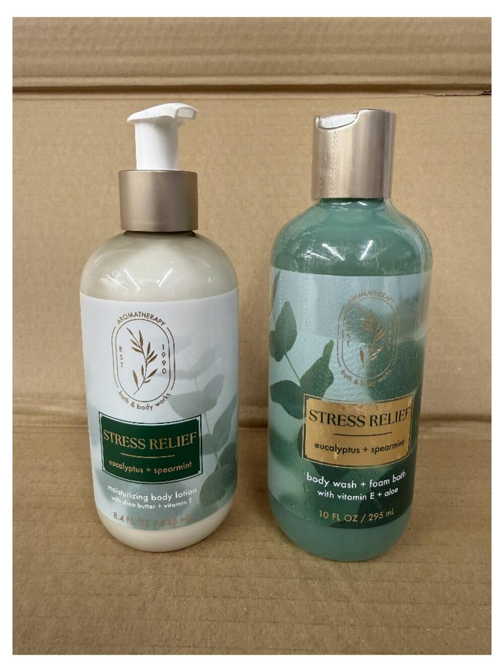 Bath and Body Works Eucalyptus Spearmint Body Lotion and Shower Gel Gift Set